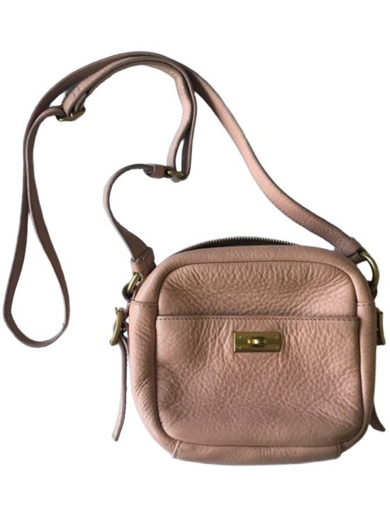 J. Crew Handbags - J. Crew Blush Pebbled Leather Crossbody with Gold Hardware